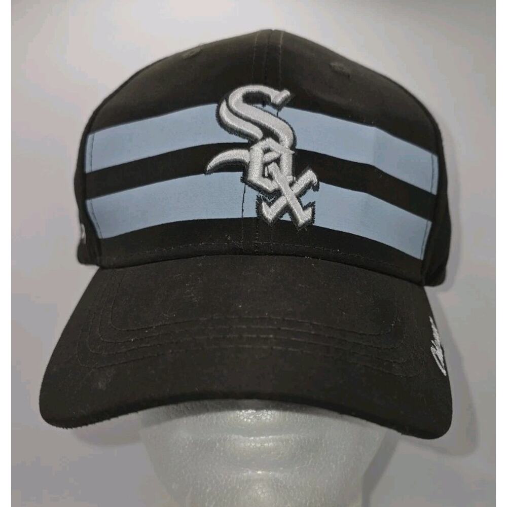 Chicago White Sox MLB Strapback Baseball Cap Hat Melonwear Coca-Cola Blue Stripe